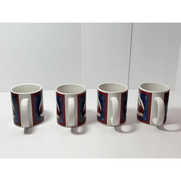 Fiddlestix - Set of 4 Santa Christmas/Holiday Mugs by Certified - Picture 5 of 13